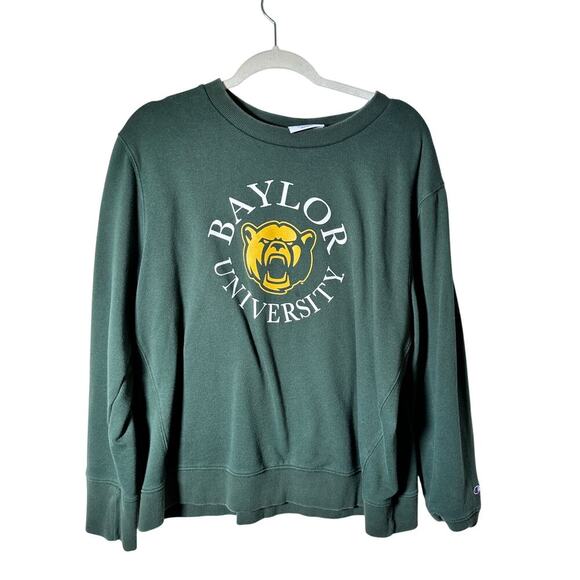 Champion Women's Green Baylor Bears Crewneck Sweatshirt Size 2XL - Picture 1 of 3